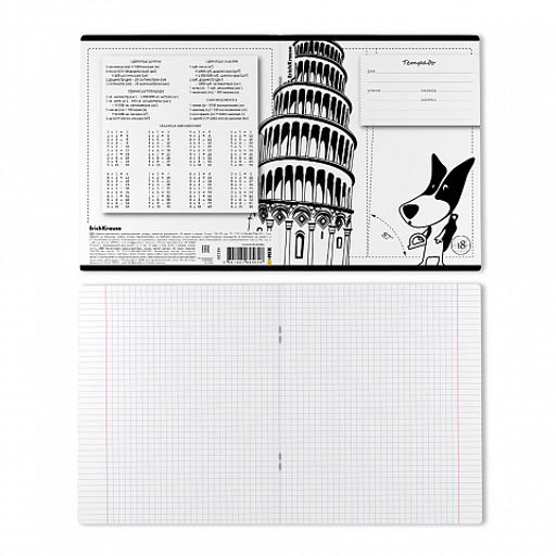 Цена за 10 шт. Тетрадь школьная ученическая ErichKrause Путешественник, 18 листов, клетка (в плёнке по 10 шт.)_MIX-PACK  фото 8