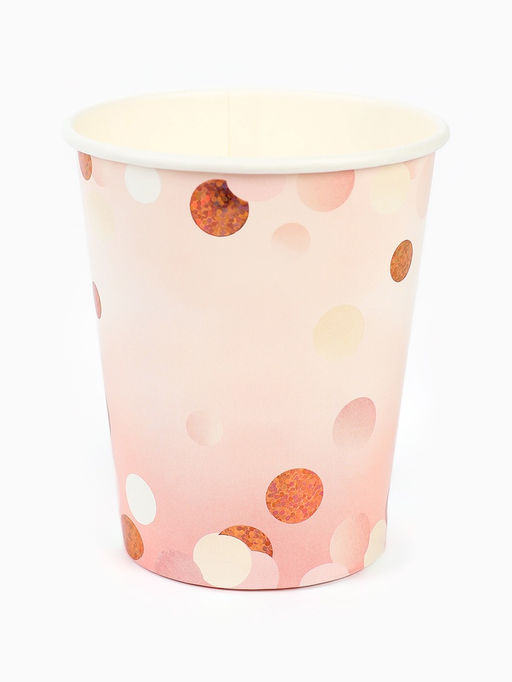 Цена за 2 шт. Стакан бумажный одноразовый «Розовая дымка», 250 мл, 6 шт