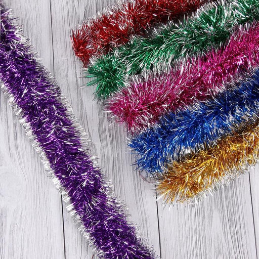 Цена за 10 шт. Мишура Концы d-6 см, 200 см, микс - Зимнее волшебство фото 3