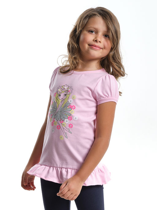 Футболка с принтом UD 4094 розовый - Mini maxi фото 3