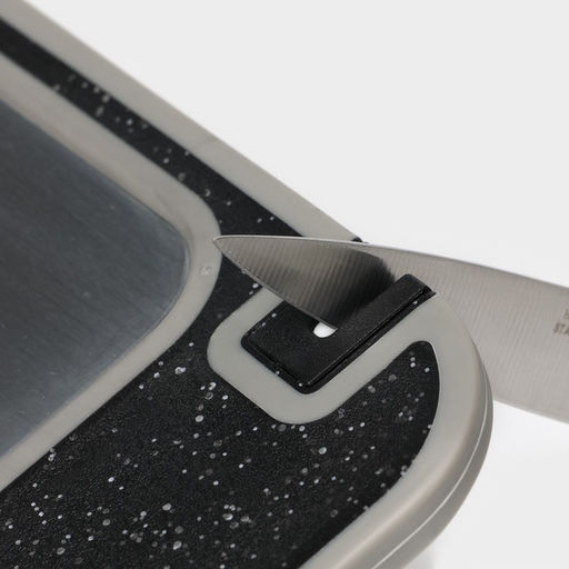 Доска разделочная двухстороняя Magistro, 3 в 1: разделка, точилка, разморозка, 37.525.50.8 см, металл, пластик, серебристая  фото 19