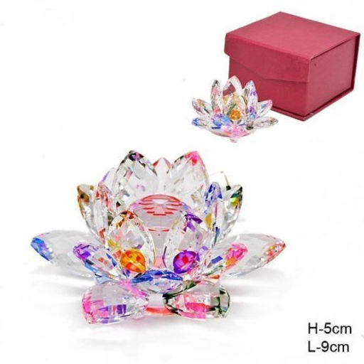 Сувенир из хрусталя Лотос 5х8 см / QQLA30 /уп 60/ - Галеонтрейд фото 3