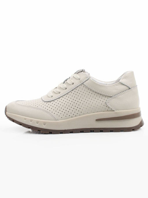 03-C210-2A BEIGE Кроссовки летние женские (натуральная кожа)