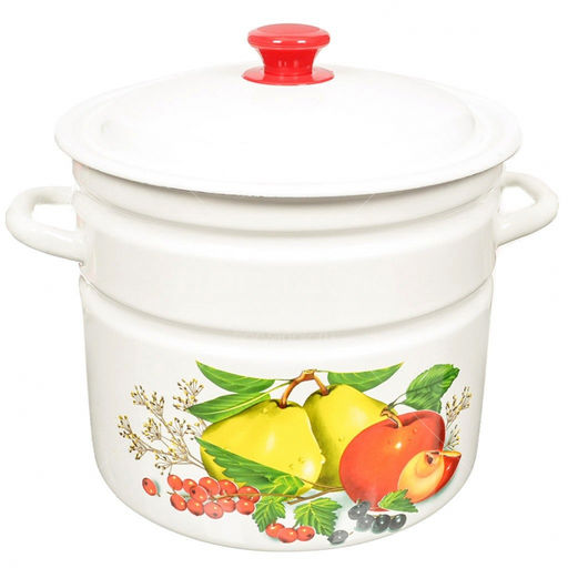 ЭМ_Кастрюля 10,0 л цилиндр (декор) арт 41804-222/6 КМК