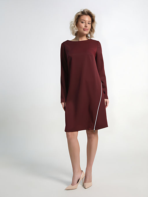 Платье Незнакомка (бордовое) П15129-30М - Lt collection фото 6