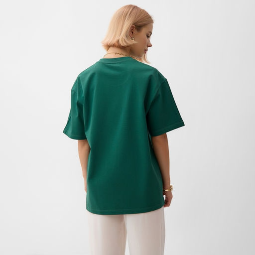Футболка женская MINAKU, зелёная, размер 52-54