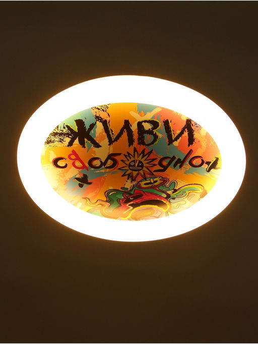 Потолочный светильник светодиодный BayerLux «Живи свободно», 120 Вт, LED, 49.5×49.5×6.5 см