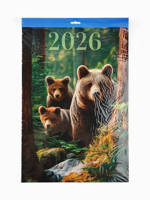 Календарь 2026 перекидной на ригеле А3 «Леса»