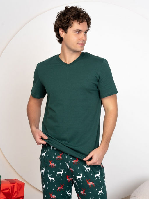 Комплект новогодняя пижама из 100% хлопка - Binita фото 4