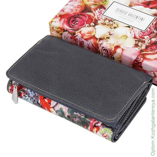 Маленький женский кожаный кошелек Sergio Valentini СВ 8138-109  фото 4