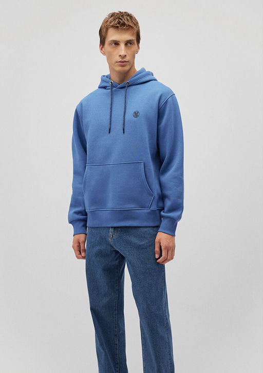 Mavi Logo Nak?sl? Kapusonlu Mavi Sweatshirt  фото 2