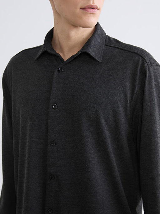 Regular Fit Erkek Dokulu G?mlek