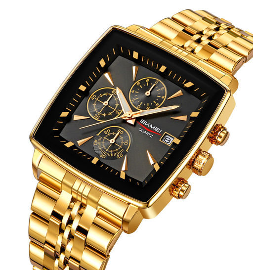 Часы наручные Skmei мужские кварцевые 2434gold