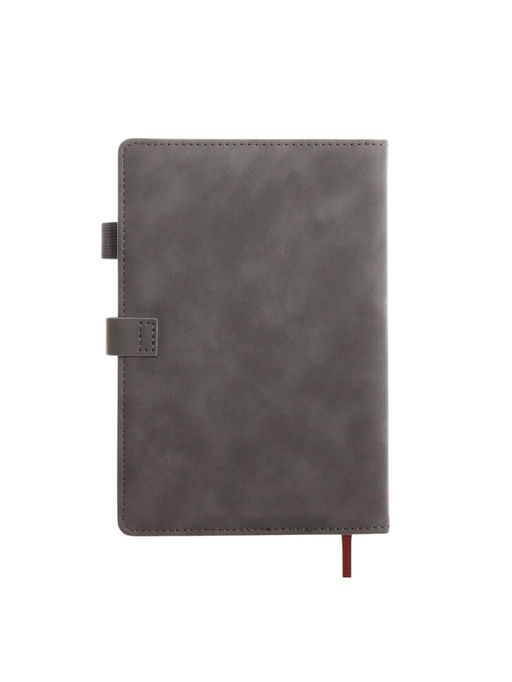 Ежедневник недатированный А5, с хлястиком, 80 листов, в линейку, пвх, серый - Simaland фото 13