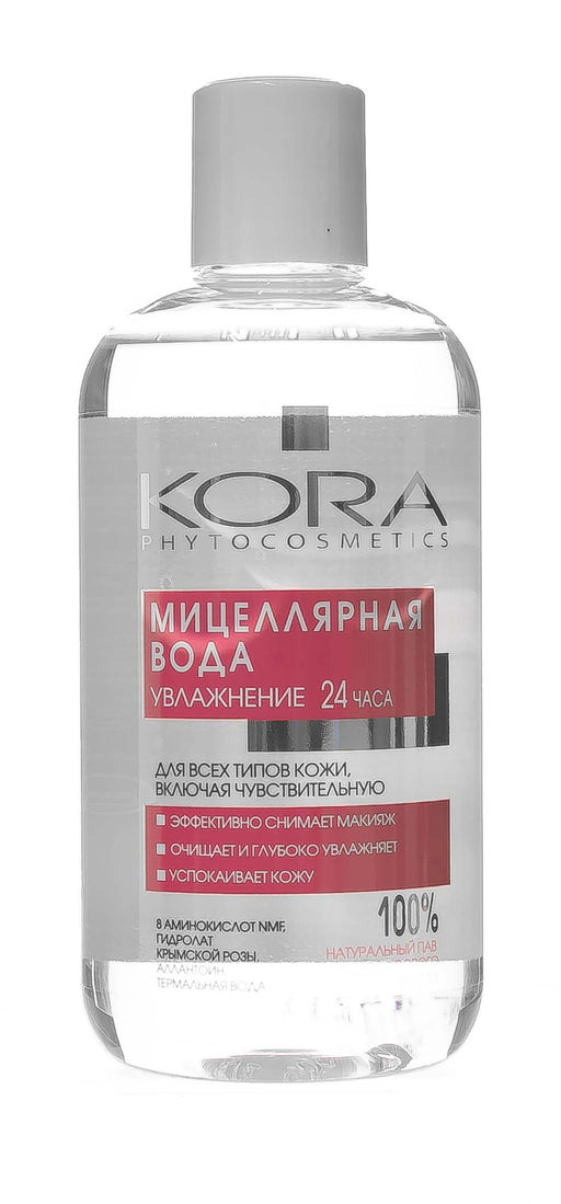 КОРА Мицеллярная вода д/всех типов кожи, включая чувствительную 300мл - Kora фото 2
