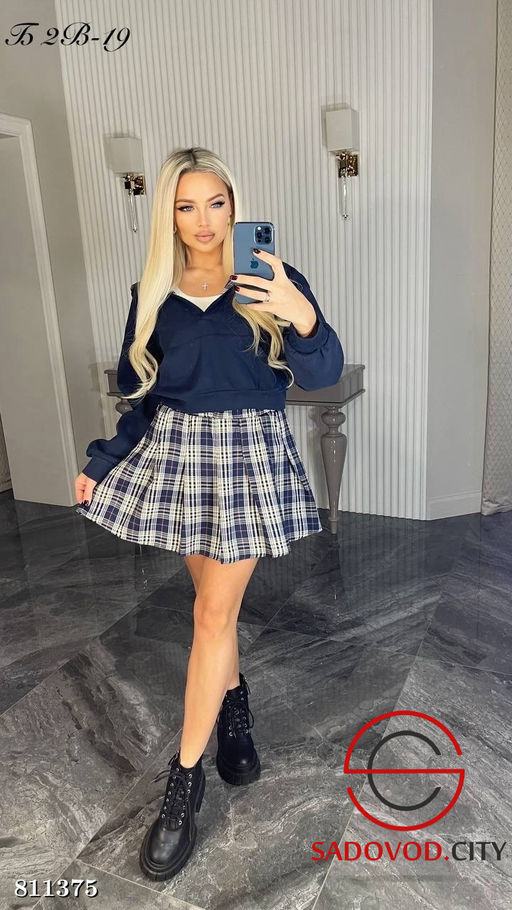 Костюм тройка ,кофта юбка-шорты и топ - Bruno фото 2