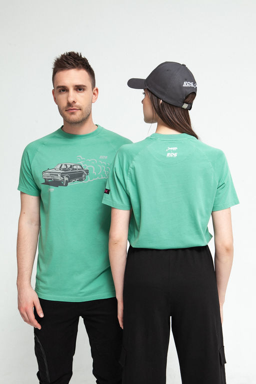 Футболка ЗАПОРОЖЕЦ x RDS Всем дрифтит МЯТА  фото 3