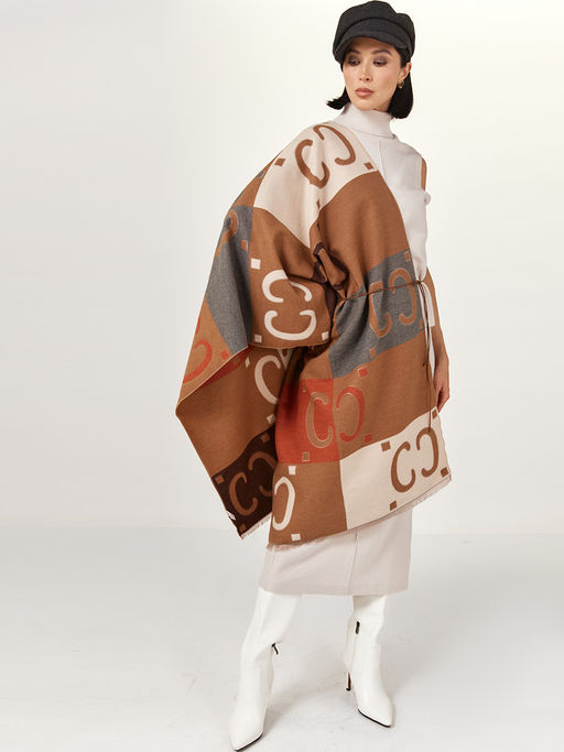 в составе ШЕРСТЬ  и КАШЕМИР Большой, мягкий, теплый  двусторонний палантин - Tantino фото 5