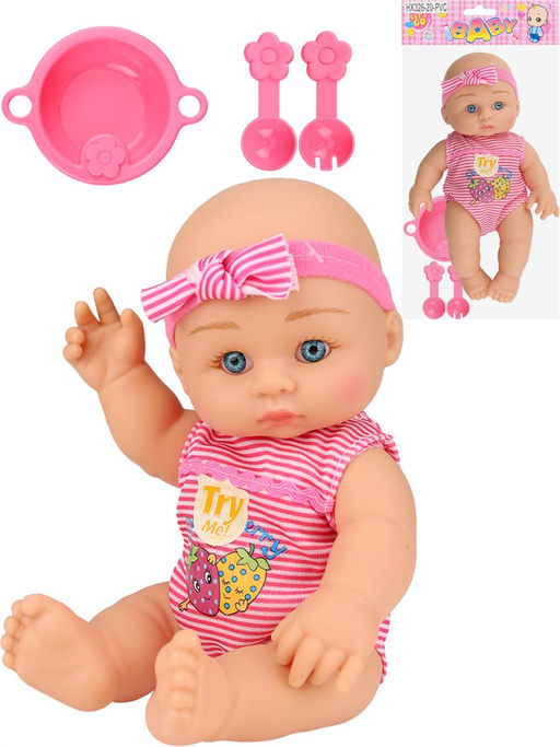 Пупс "Малышка" 23см, с аксесс. (1944897) озвуч., в пакете