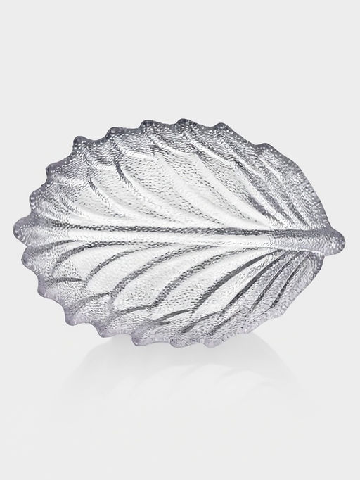 Набор салатников «Лист», 3 шт., размер 1 шт.: 21.5×15.5×11 см, стекло, прозрачный