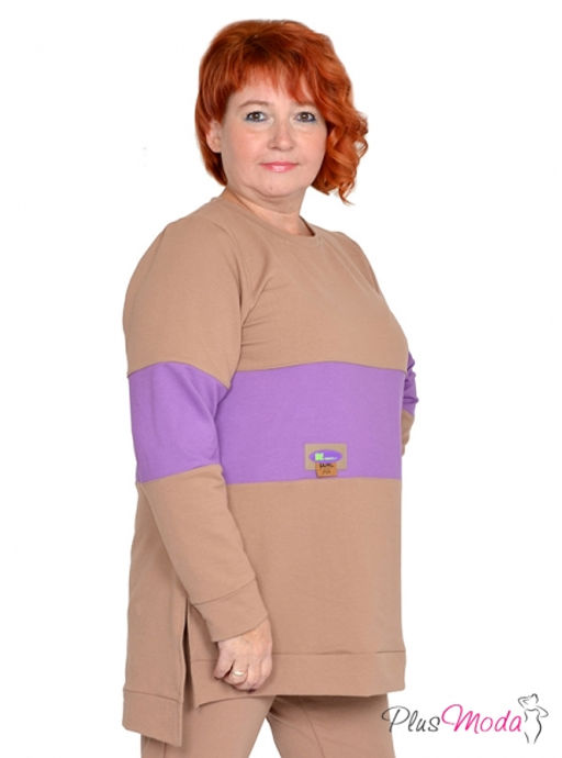Толстовка Модель №1354 размеры 44-84 - Plusmoda фото 4