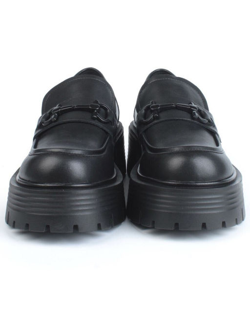 03-C1805-1 BLACK Лоферы женские (натуральная кожа)