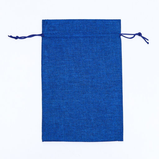 Цена за 5 шт. Мешок подарочный с термонаклейкой, 16 х 24 см, синий - UPAK LAND фото 3