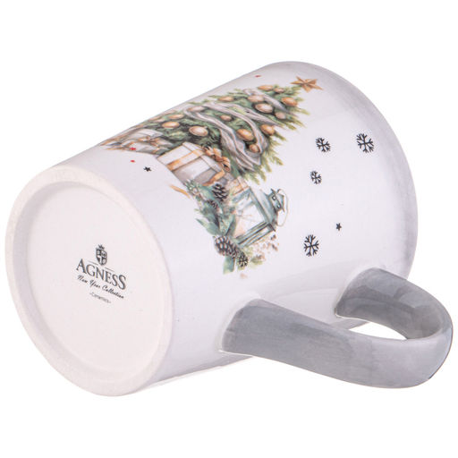 КРУЖКА AGNESS С НОВЫМ ГОДОМ! 12,2*8,8*10 СМ 320 МЛ (КОР=24ШТ.)  фото 4