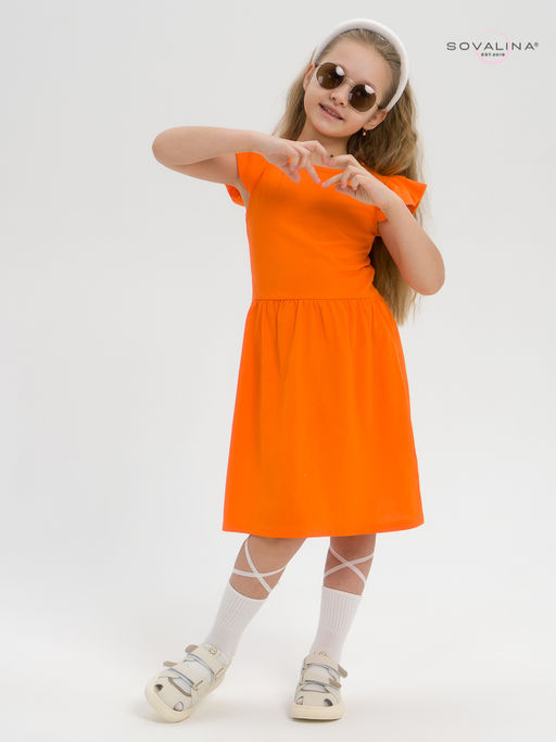 Платье Феечка оранжевая - Sovalina фото 3