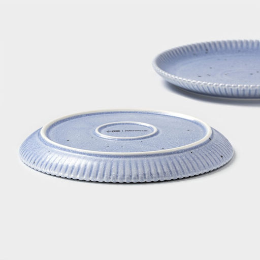 Тарелки Доляна Коралл, d=20.8 см, набор 2 шт., фарфор, голубые