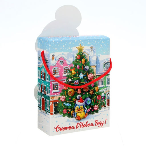 Цена за 5 шт. Подарочная новогодняя коробка Сладкоежка, упаковка, 14?5.5?19 см - Simaland фото 5