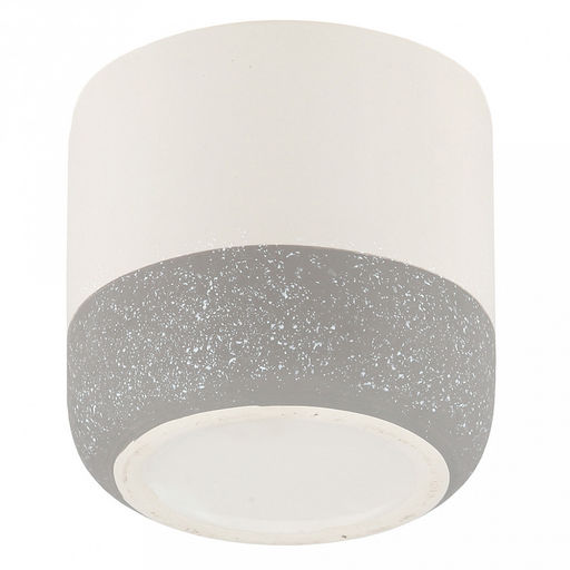 Кашпо для цветов керамическое "Баунти" 0,9л, д11,8см, h11,5см, внутренний д11см, фактурный глянец, белый/серый, с биркой, в коробке (Китай)