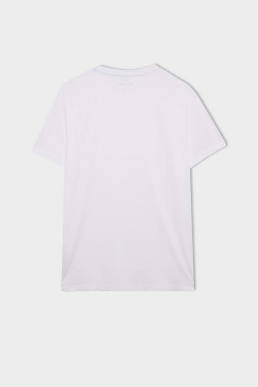 DeFactoFit Спортивная футболка стандартного кроя с круглым вырезом и принтом по бокам  фото 3