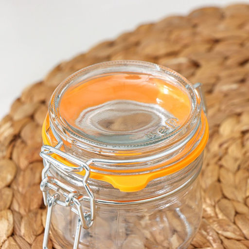 Цена за 12 шт. Банка для сыпучих продуктов Optima, 250 мл, с бугельным замком, стекло