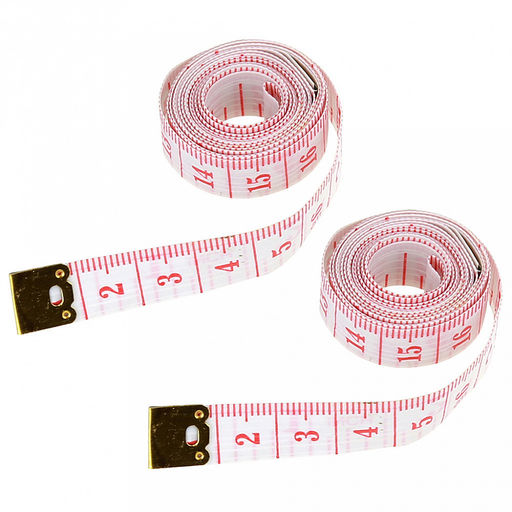 Метр портновский 150см, набор 2 штуки, ПВХ, в блистере (Китай)