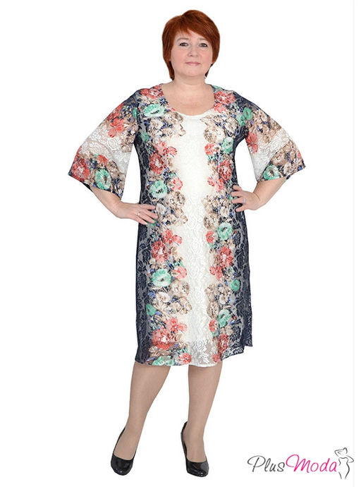Платье Модель №213 размеры 44-80 - Plusmoda фото 2