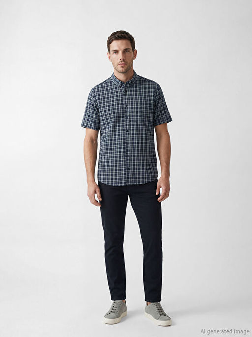 Regular Fit Ekose Erkek G?mlek