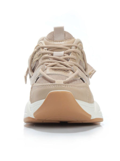05-6035-5 DK. BEIGE Кроссовки женские (искусственные материалы) - No name фото 8
