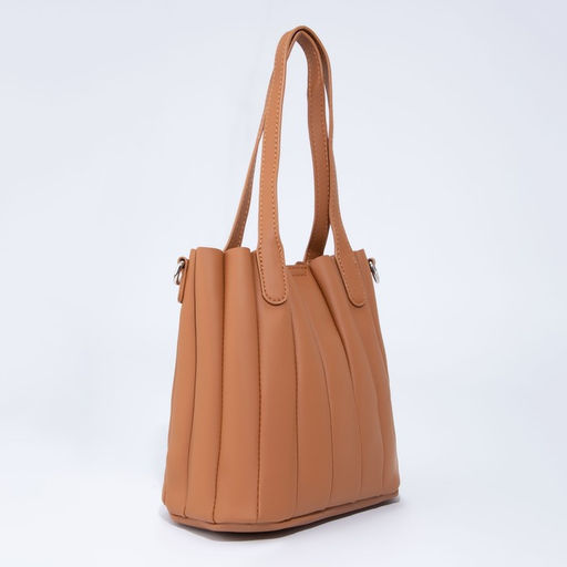 Сумка-тоут на магните, длинный ремень, цвет рыжий - Simaland фото 3