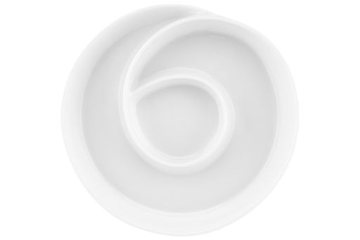 Тарелка сервировочная - менажница 23*23*5 см 450 мл Улитка глубокая на деревян. подставке-подносе - Elan gallery фото 6