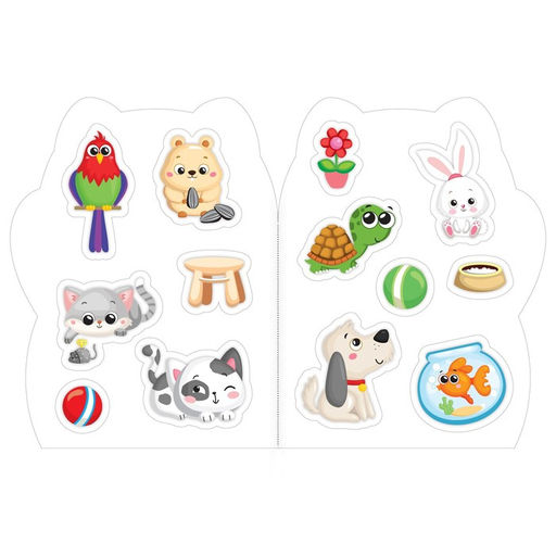 Раскраска с наклейками Котёнок, 12 стр. - Буква-ленд фото 3