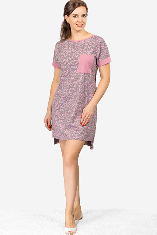 Сорочка женская (00526, розовый) - Плиона фото 2