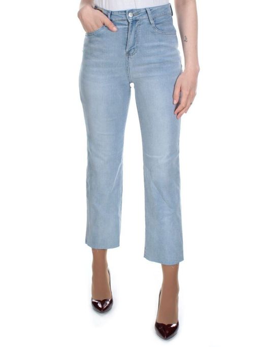 10106 BLUE Джинсы короткие женские AMG JEANS