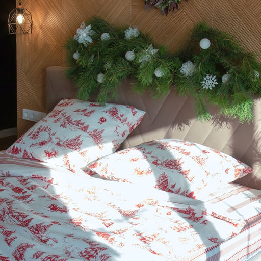 Постельное бельё Этель 1.5 сп Русская деревенька 143х215 см, 150х214 см, 70х70 см - 2 шт, бязь  фото 10