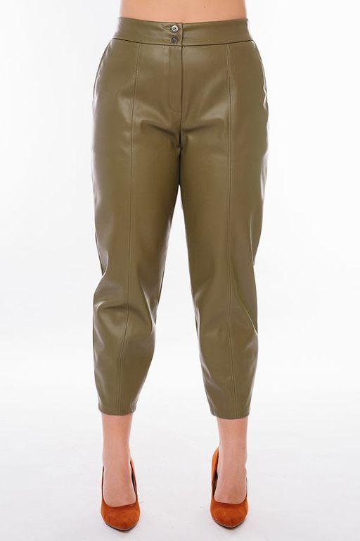 NOBBY, Женские брюки 704К-500/7 (фисташка) (эко-кожа)  фото 3