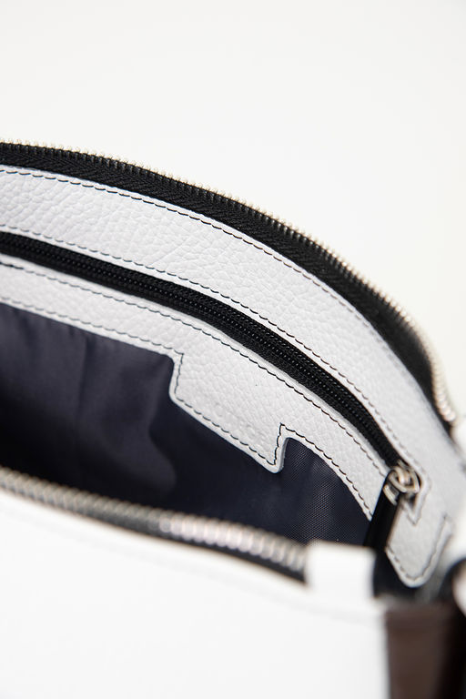 Сумка женская Ц-549/2.1 белый+коричневый - Protege фото 6