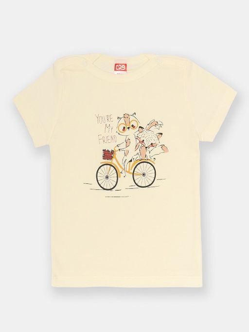CRB wear/CWNB 63311-21-337 Футболка для мальчика,экрю/Ex.Cherubino