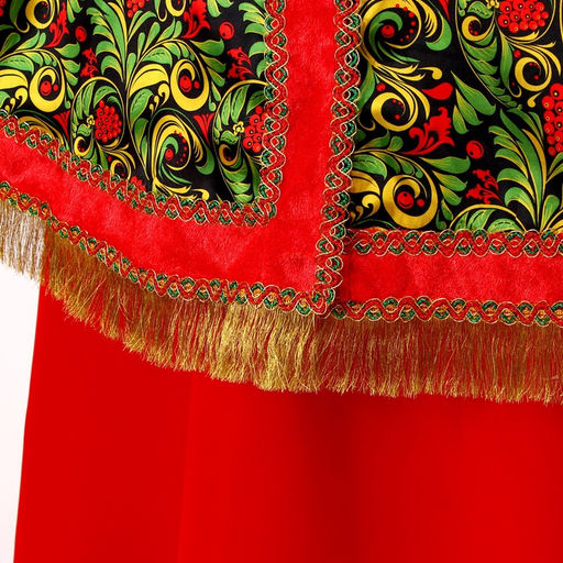 Карнавальный костюм Народные гуляния. Рябиновые гроздья, накидка, кокошник, р-р 42-50 - Страна карнавалия фото 3