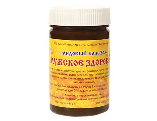 Медовый бальзам Мужское здоровье, 350 гр