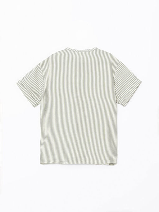 Bisiklet Yaka ?izgili Erkek ?ocuk G?mlek